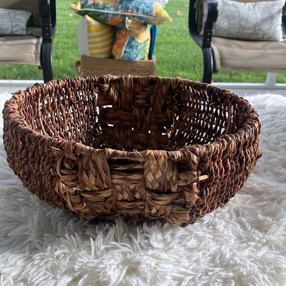 World Market Wicker Weaved Basket - Picture 1 of 4